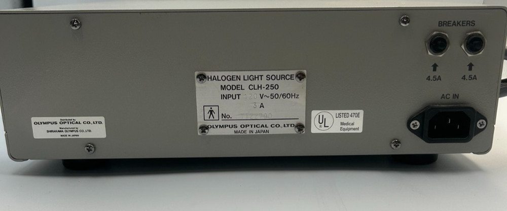Olympus CLH-250 Light Source (no power cord) DK