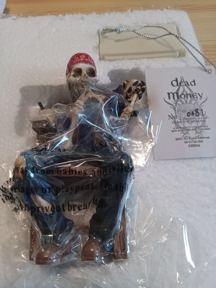 "Dead Money" Crypt Poker Collection Hamilton Collection "New" COA