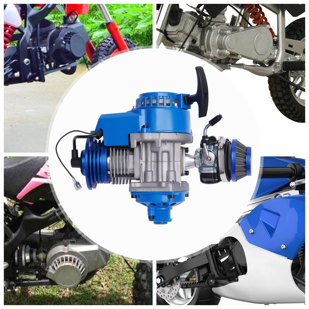 49cc 2-stroke Engine Motor for Pocket Bikes ATVs Scooters Pull Start Kit