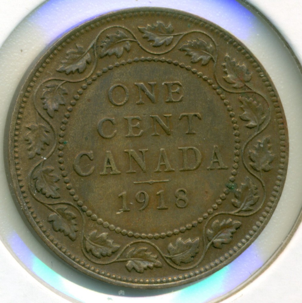 1918 CANADA LARGE CENT, EXTRA FINE, GREAT PRICE!