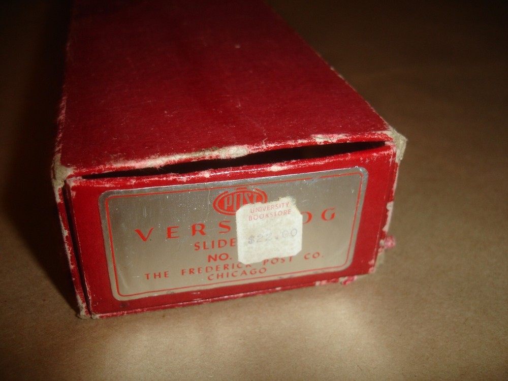 Vintage Post Versalog 1460 Engineer Slide Rule with Case and Original Box