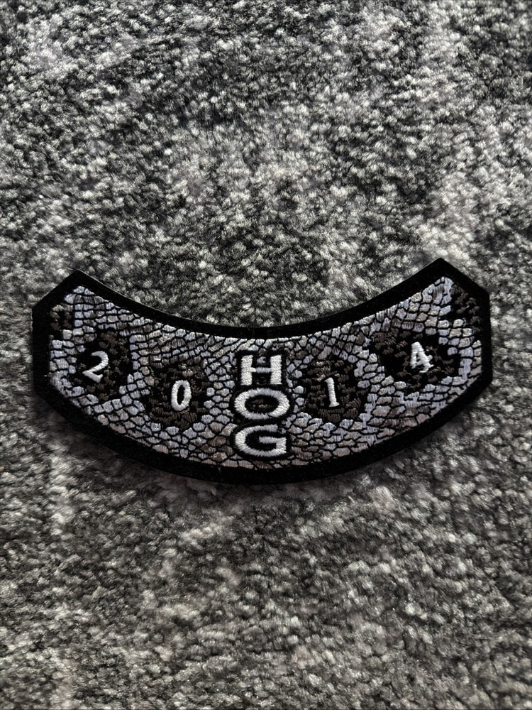"NEW" 2014 HARLEY DAVIDSON OWNERS GROUP HOG Snake print Patch