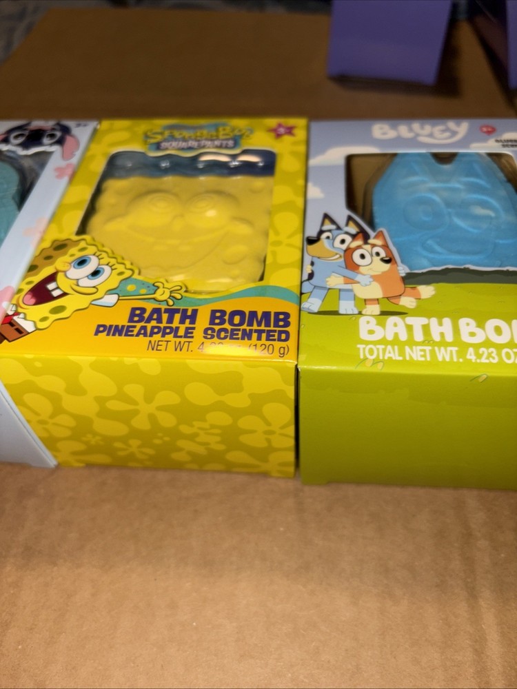 Bath Bombs Stitch SpongeBob Bluey Stitch NEW