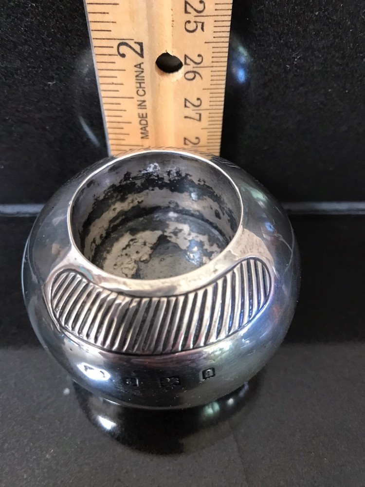 Antique Sterling Silver Match Strike Holder