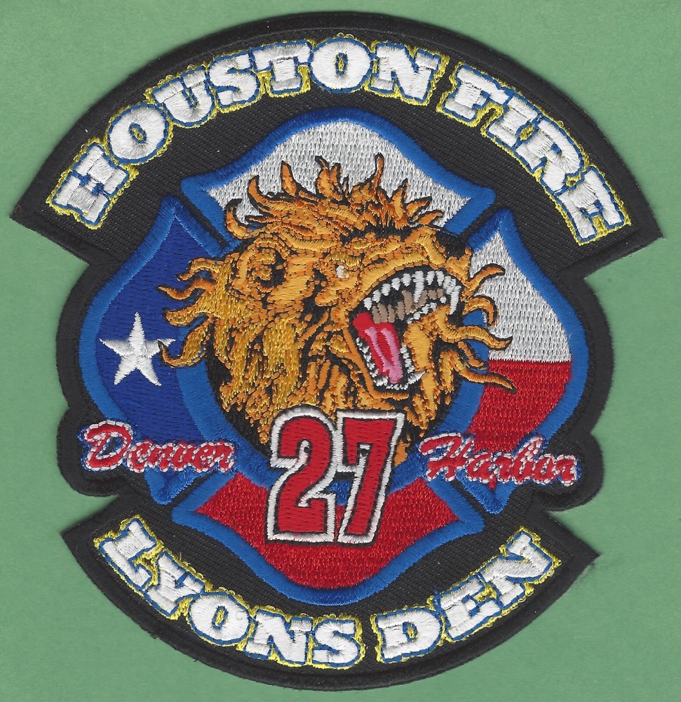 HOUSTON TEXAS FIRE STATION 27 COMPANY PATCH LYONS DEN