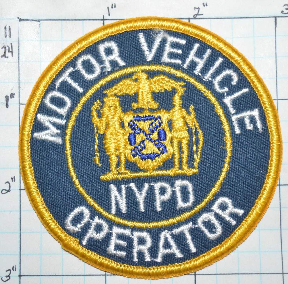 NEW YORK POLICE DEPT MOTOR VEHICLE OPERATOR PATCH