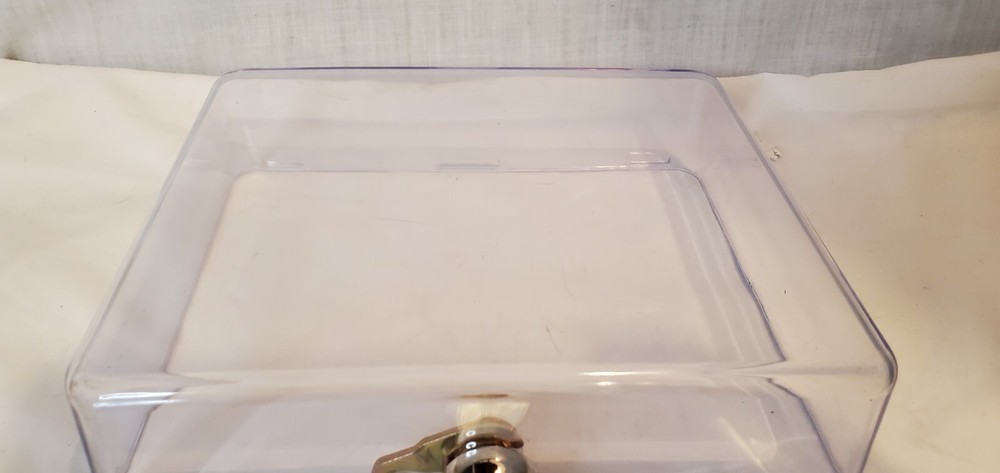 Clear Plastic Drawer Tray with Lock and Key
