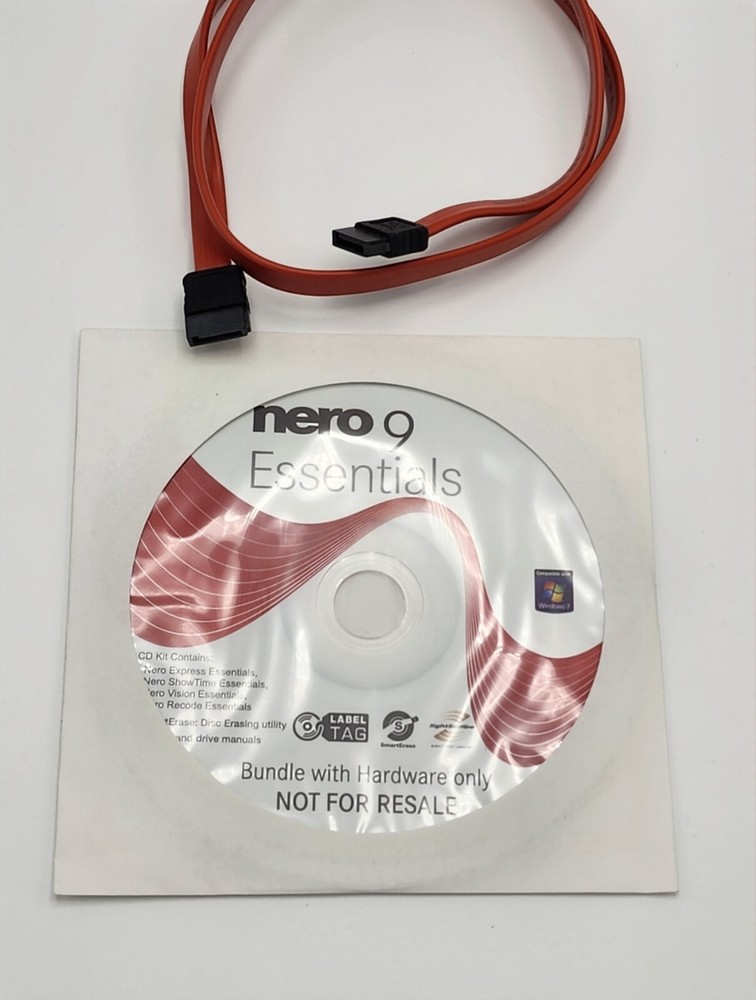 NERO MULTIMEDIA SUITE 9 ESSENTIAL and SATA data cable bundle