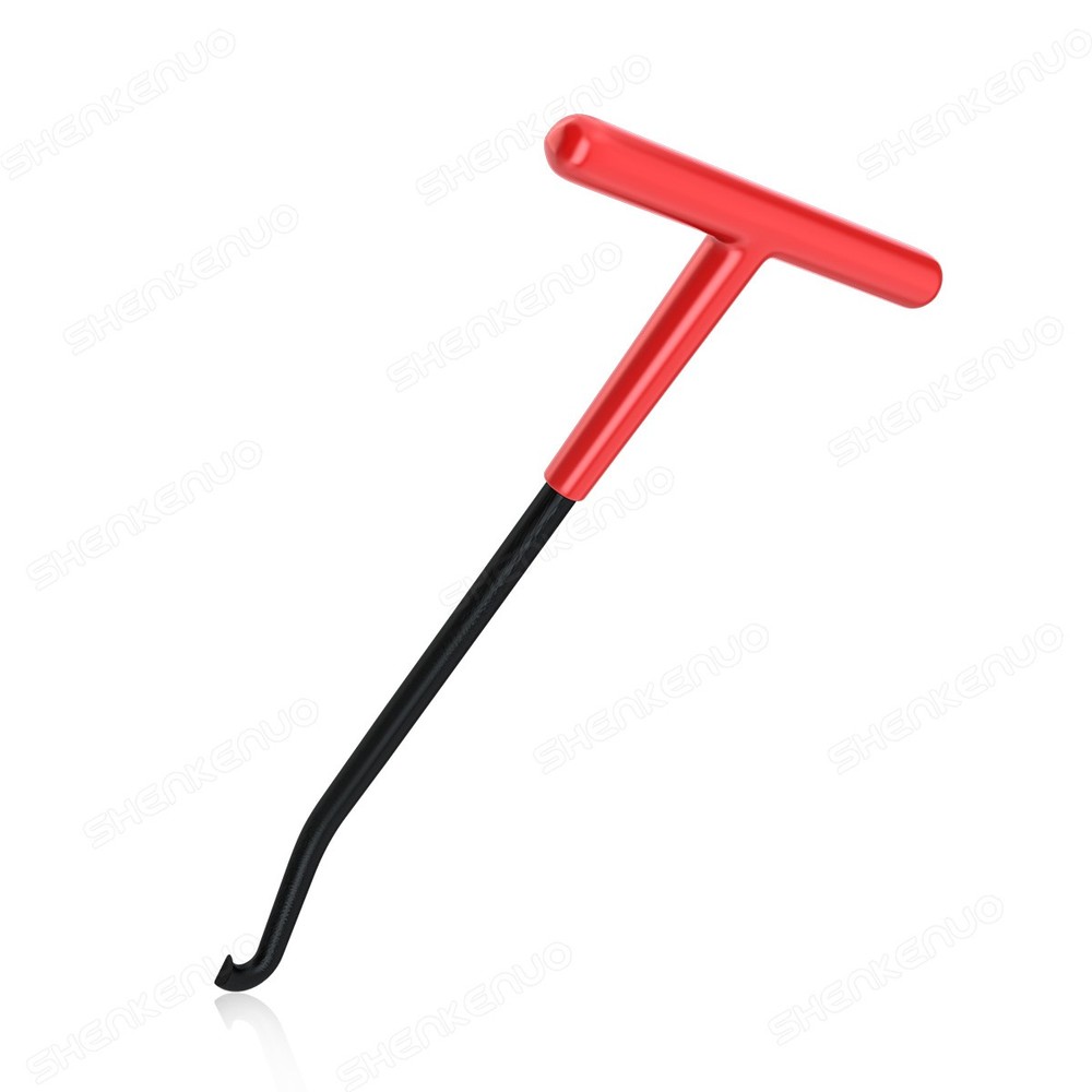 T-Shaped Exhaust Spring Puller with Rubber Grip - Essential Tool for Motorcycles