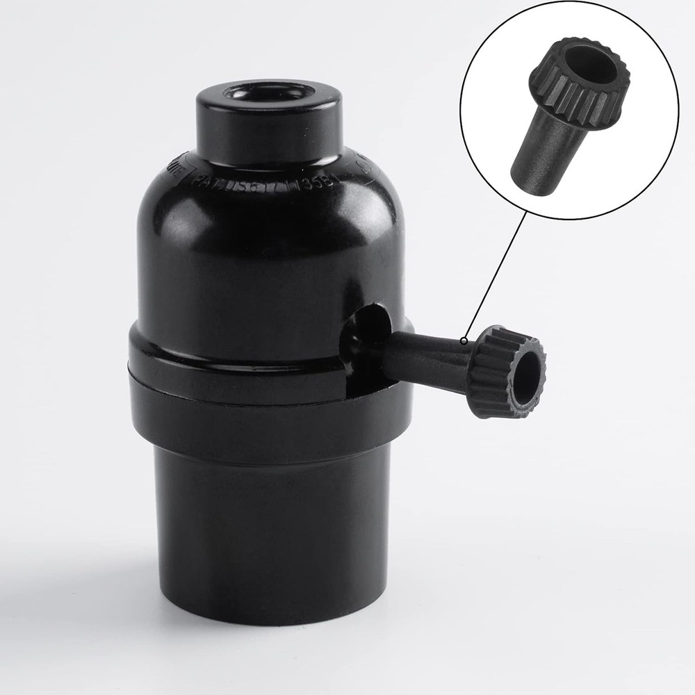 Light Lamp Turn On/Off Switch Knobs Replacement, Black, Standard Size, for Ta...