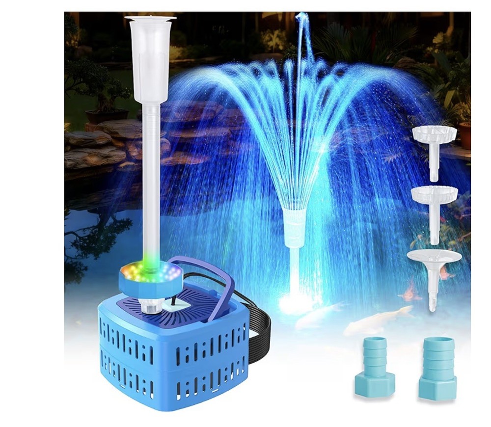 All-in One Pond Filter,pump,LED Kit, 800gph