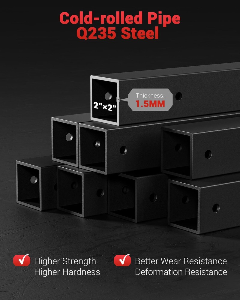 Power Cage Multi-Function Power Rack Home Gym with Pulley System Workout Machine