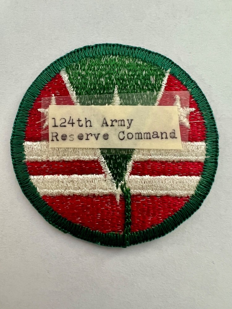 124th Army Reserve Command US Army Patch