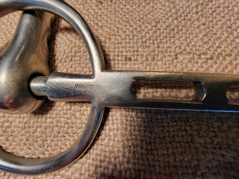 Antique Solid Nickel Horse Bit