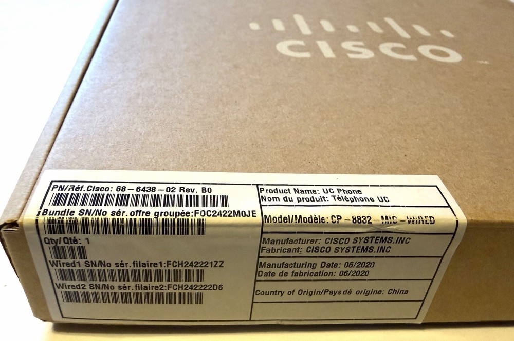 Cisco 8832 Wireless Mic CP-8832-MIC-Wired Microphone Kit