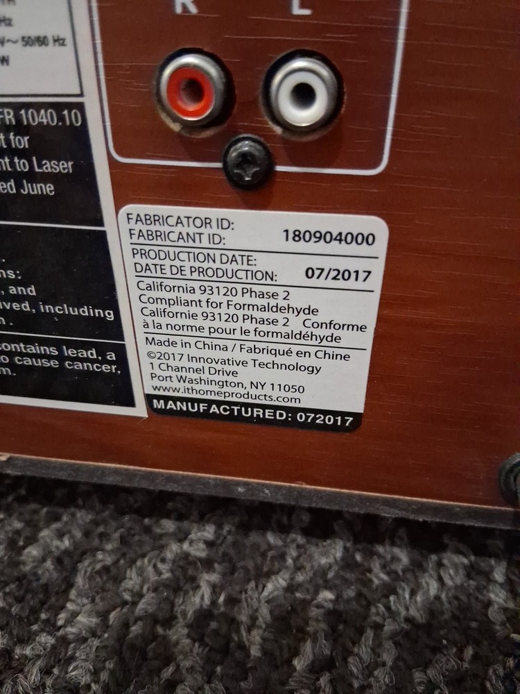 Interactive Technologies Record Player, Compact Disc, Radio and Cassette Player