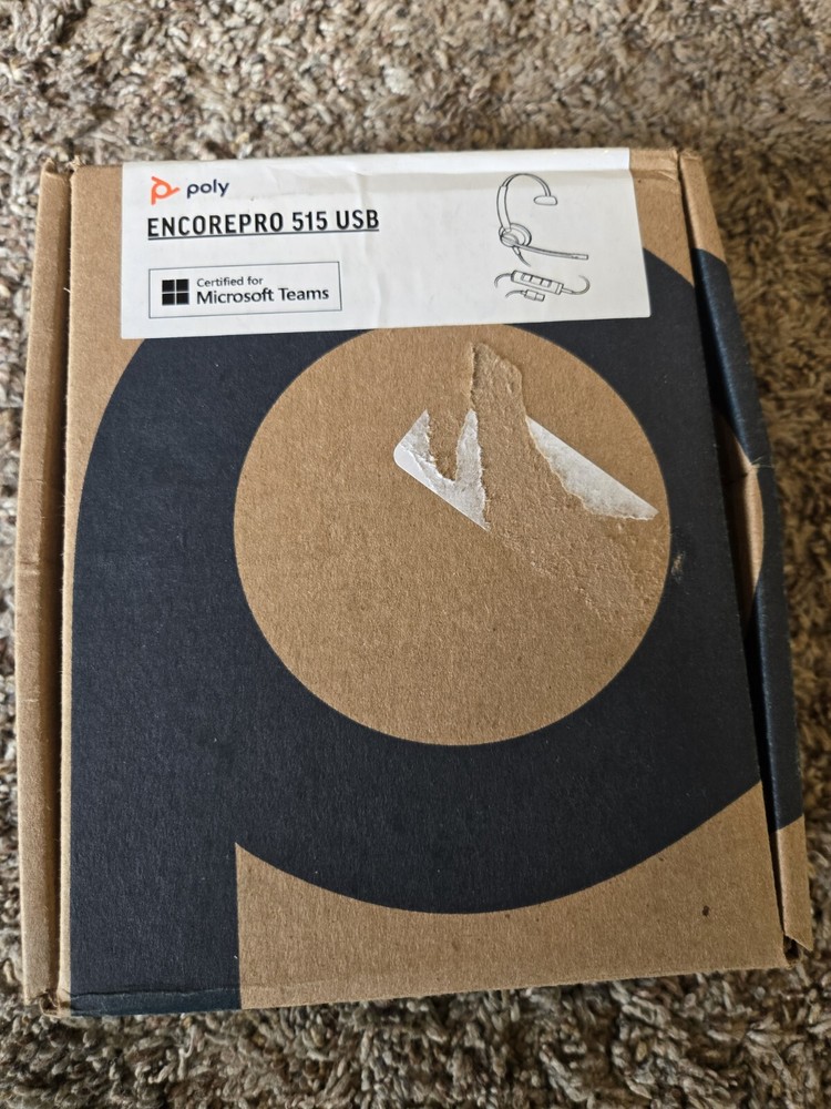 Poly EncorePro 515 Headset - USB-C, Wired, USB-A, on-ear, - 218271-01 Open Box