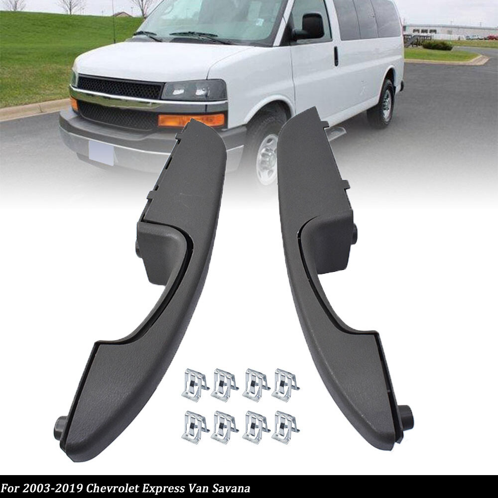Front LH & RH Inside Door Handle Pull Armrest For 03-18 Chevy Express GMC Savana