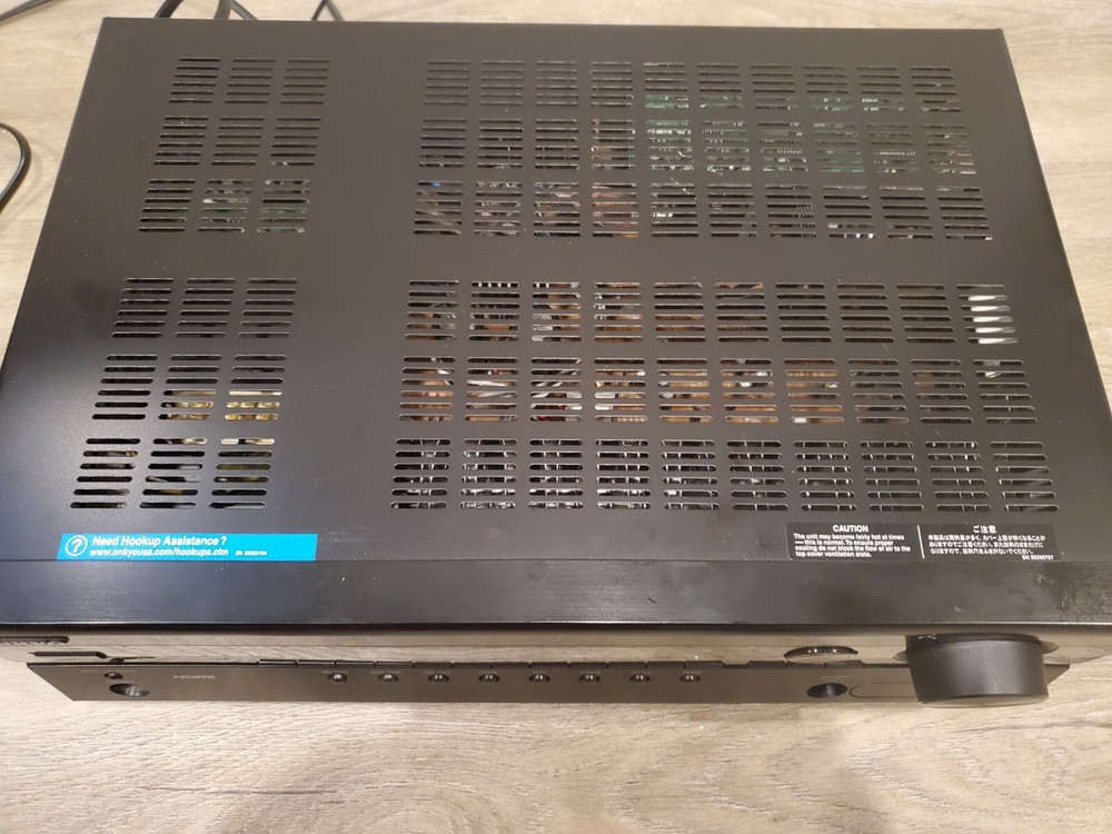 Onkyo TX-SR308 AV Receiver ARC HDMI Connection Tested & Works NO REMOTE CONTROL