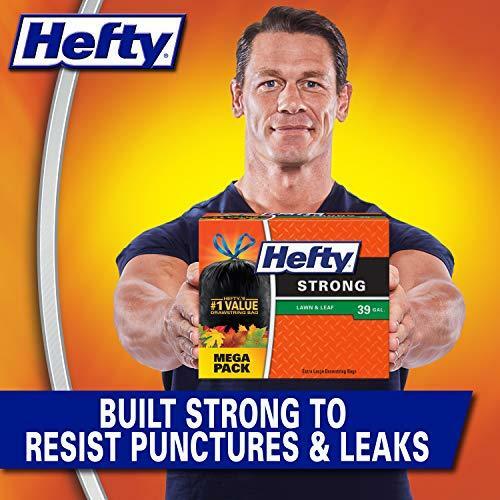 Hefty Strong Lawn AND Leaf Trash Bags, 39 Gallon, 38 Count