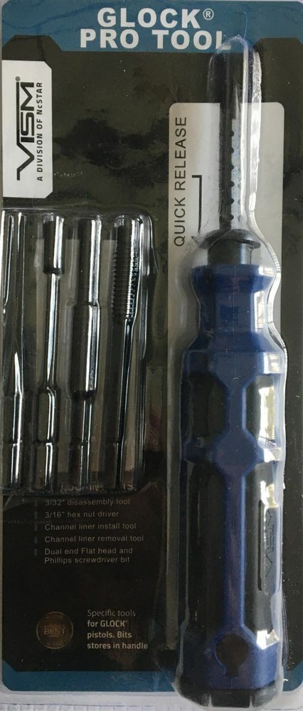 NcStar VISM Glock Pro Tool w/ Multiple QD Tool Bits VTGLPRO