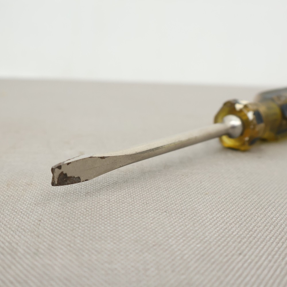 Vtg Stanley 100 Plus Slotted Flat Blade Screw Driver