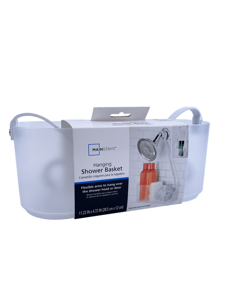 Frost Basket Bath Organization Shower Caddy W/ Adjustable Shelves & Non-Slip