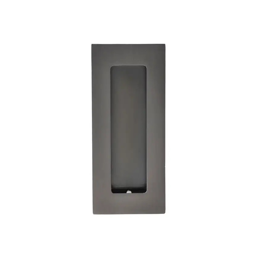 Lane Gunmetal Grey Rectangle Flush Pull 120mm - Concealed