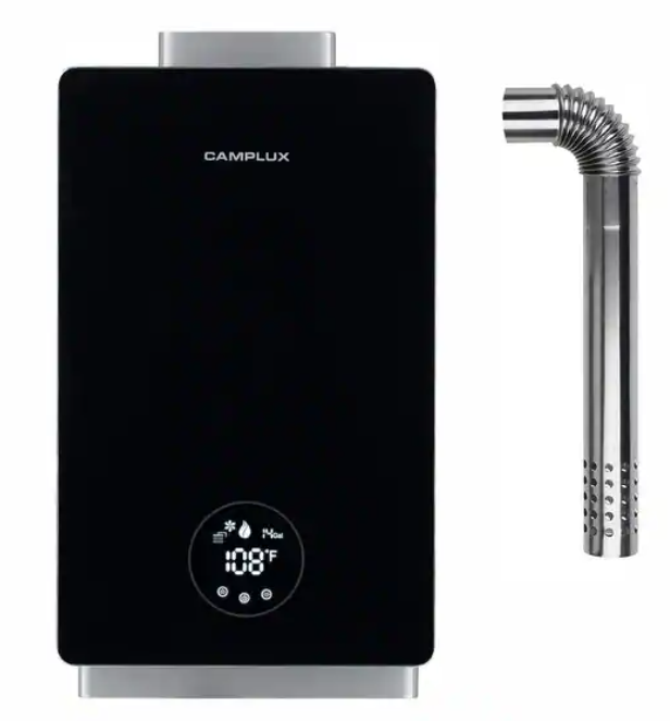 CAMPLUX CA318 3.18 GPM Indoor Tankless Water Heater - Black