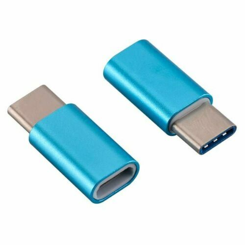 2 Pack Micro USB to Type C Adapter Converter Micro-B to USB-C Connector USA