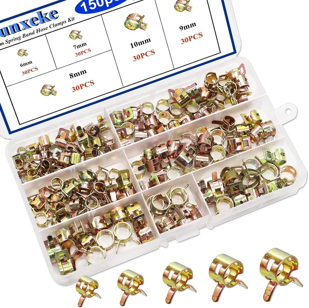 150PCS SPRING Fuel Line Hose Clamps