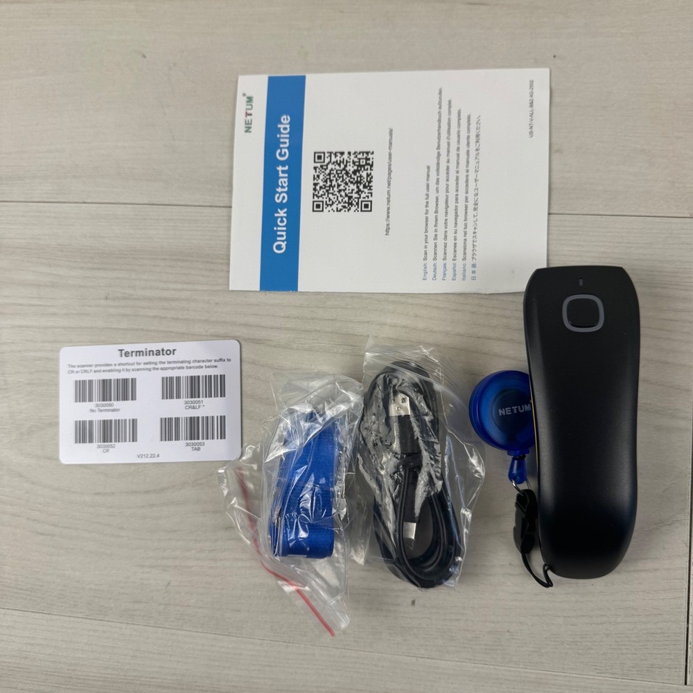 NETUM C750 Mini Bluetooth Barcode Scanner 1D 2D QR Code Reader Portable Wireless