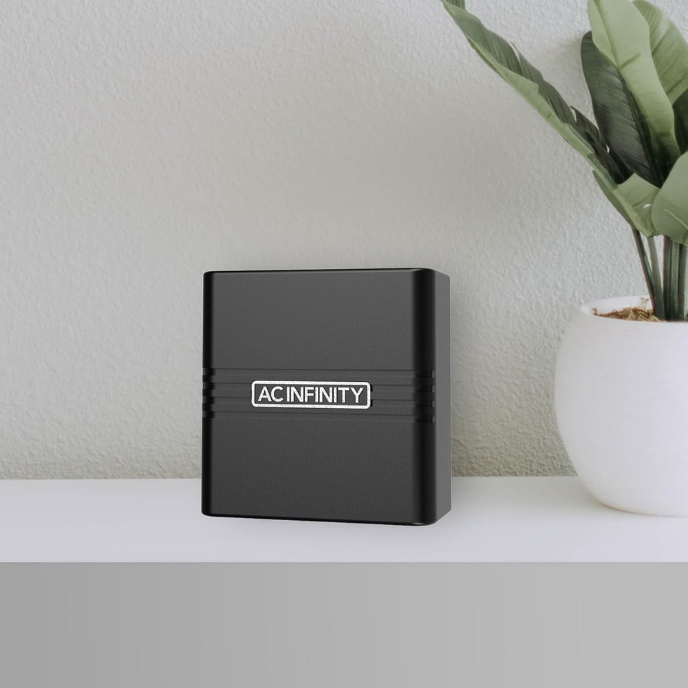 AC Infinity CLOUDCOM A2, Mini Temperature Humidity Smart Hygrometer Black