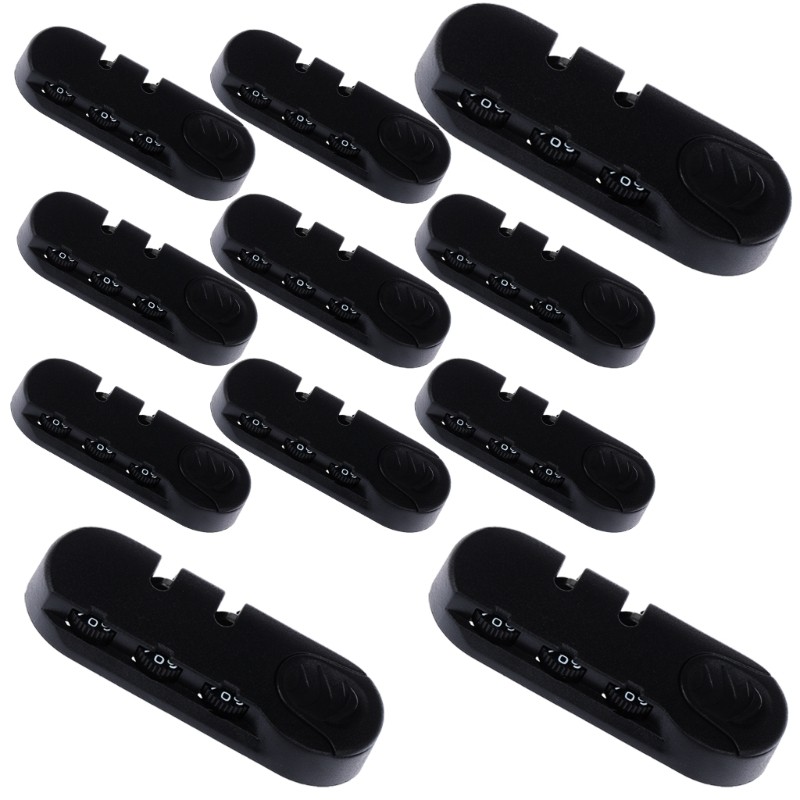 Black Password Lock Easy Set Combination Lock Portable Travel Lock ABS Texture