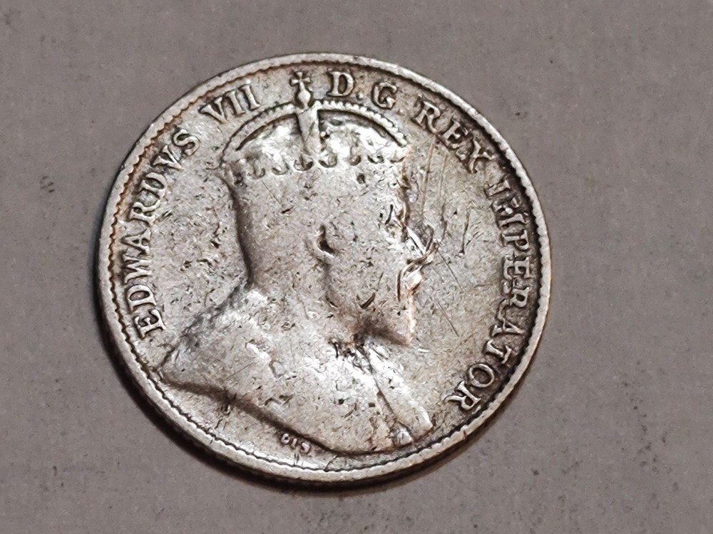 Newfoundland 1908 Five Cent Silver