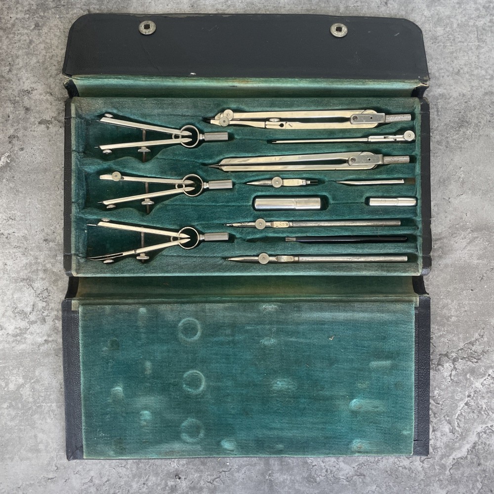 Vintage Tower Germany Drafting Tool Set 5035