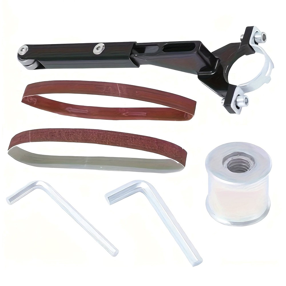 Belt Sander Conversion Adapter Unit For Angle Grinder Metal Wood Sanding Kit