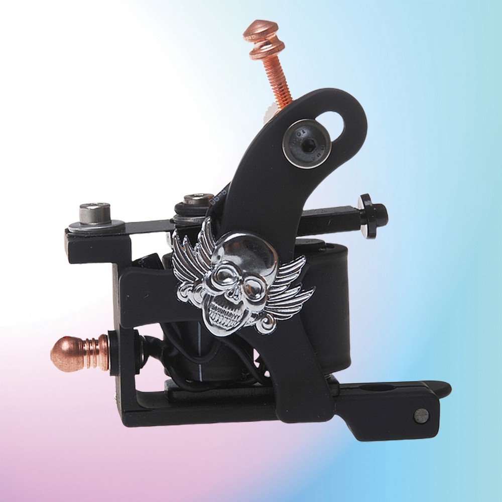 Coil Tattoo Machine Cast Iron Frame for Beginner 10 Wrap Liner 401-G