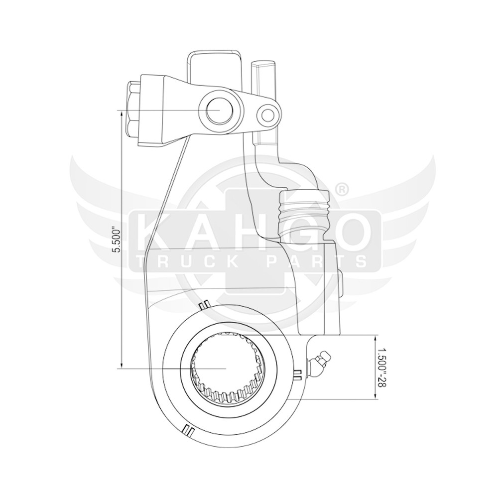 Slack Adjuster, Automatic, 5.5", Bendix Style S23552 65174