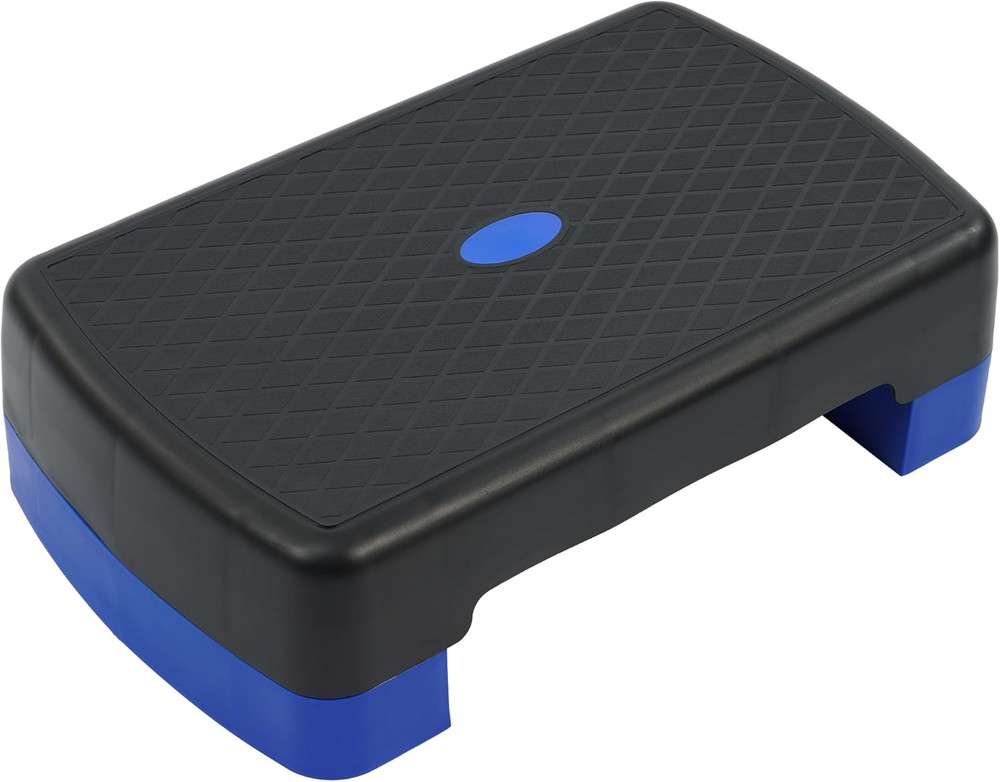 Aerobic Step Platform Trainer with Adjustable 2-Level Risers, 400 Pound Weight C