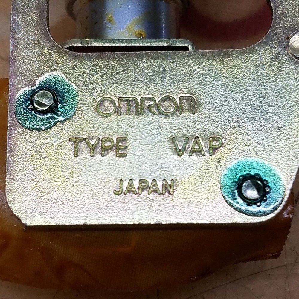 Omron Type VAP White Push Button Switch - USED
