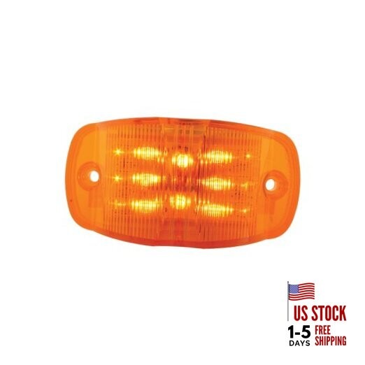 76250 Rectangular Wide Angle 14 LED Marker Light Amber/Amber Light Only
