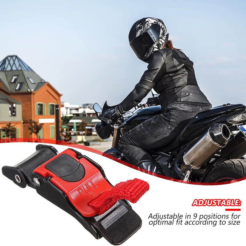 Replacement Motorcycle Helmet Quick Release Clip Chin Strap Pull Buckle
