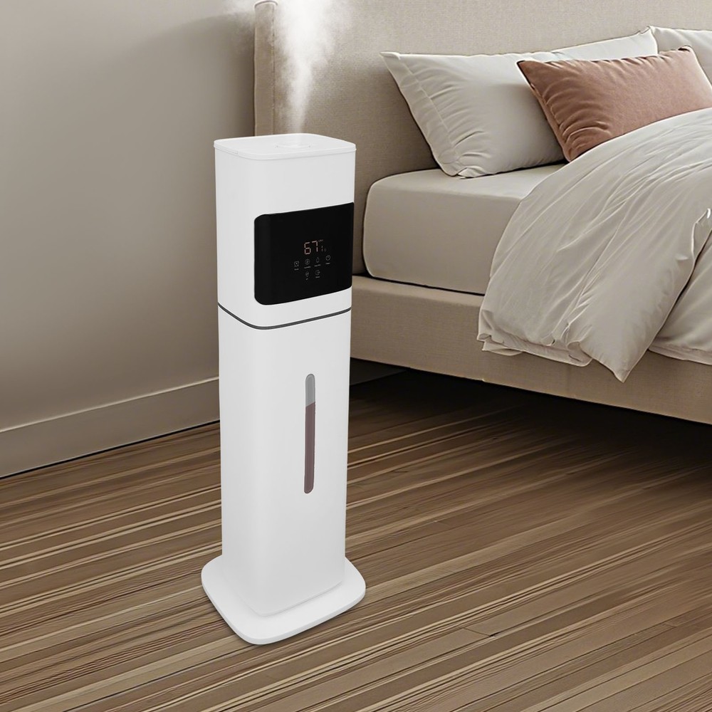 Smart White Humidifier with Large Capacity, Remote Control & Quiet Operation