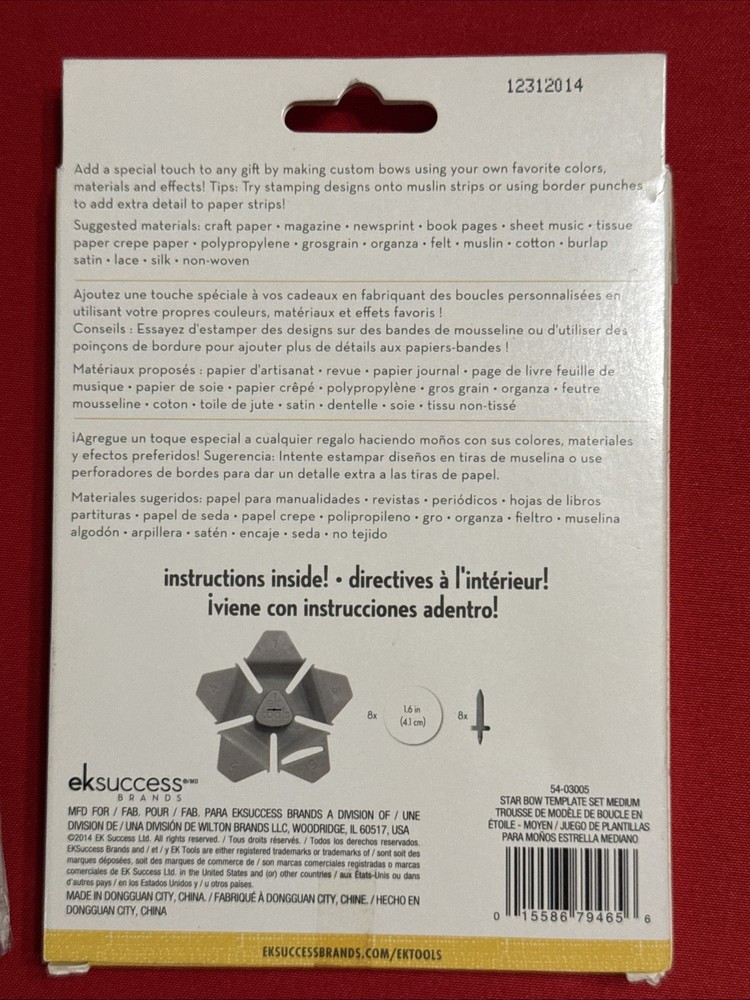 Lot EK Tools Bow Making Set - Mini Bowdabra - NEW