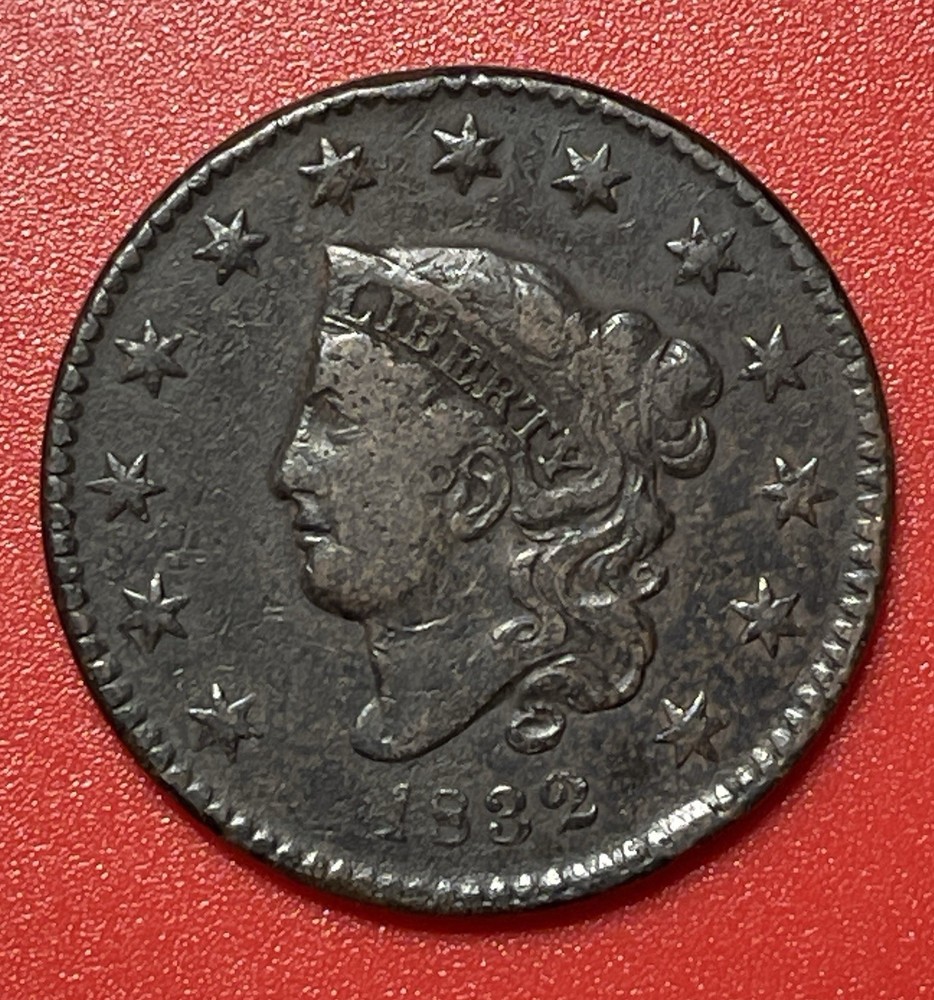 1832 Coronet Head Large Cent,  Circulated.