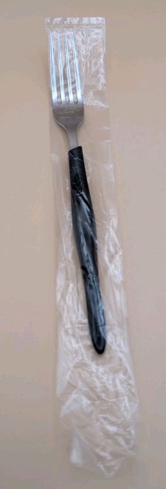 CUTCO DINNER FORK 8" STAINLESS DARK BROWN HANDLE FLATWARE ⚡EUC⚡FREE SHIPPING⚡