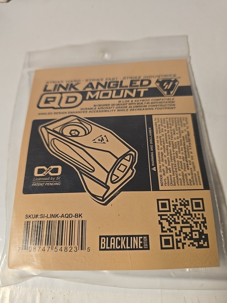 Strike Industries LINK Angled QD Mount - Black