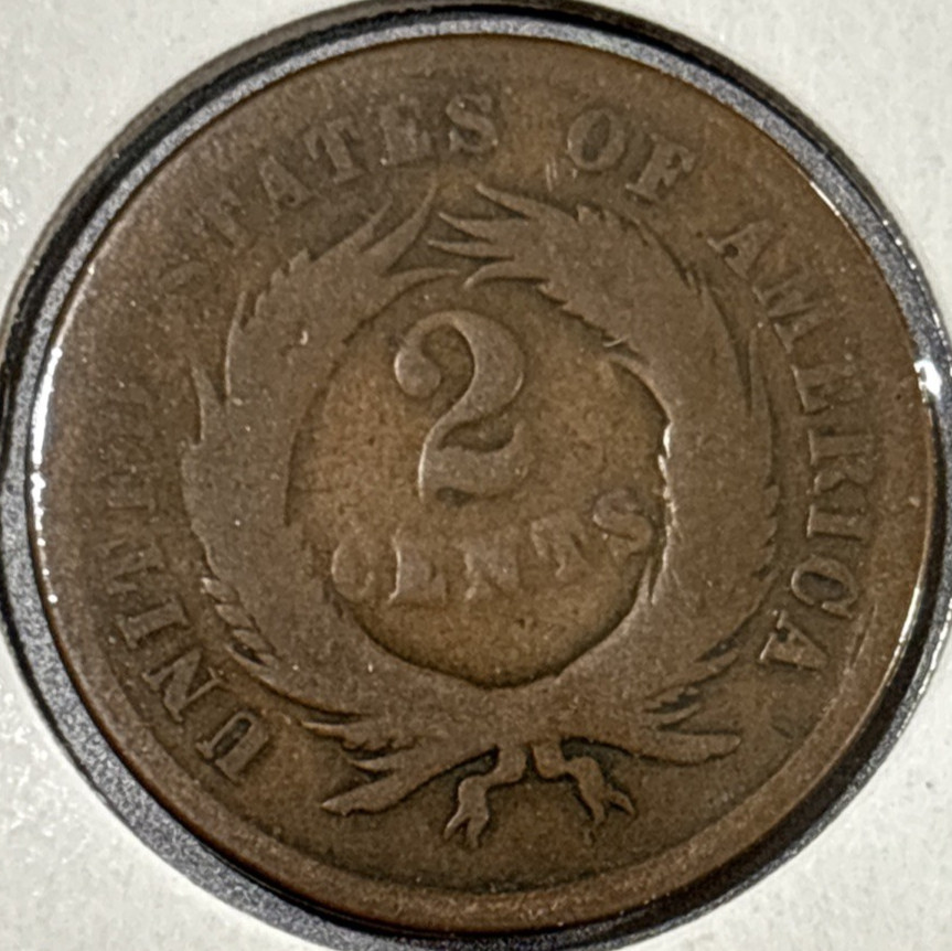 1864 2 Two Cent