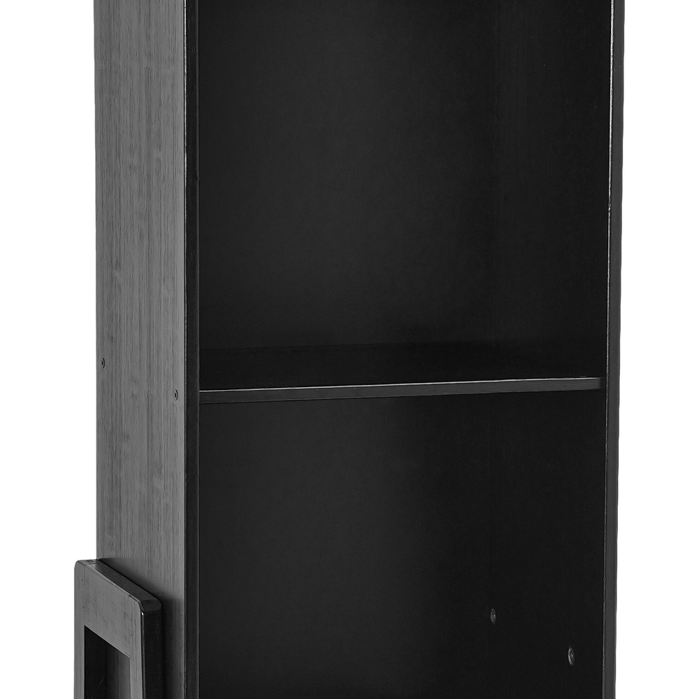 Rectangular Five-tier Modern End Table Storage Side Table Cabinet Black NEW/US